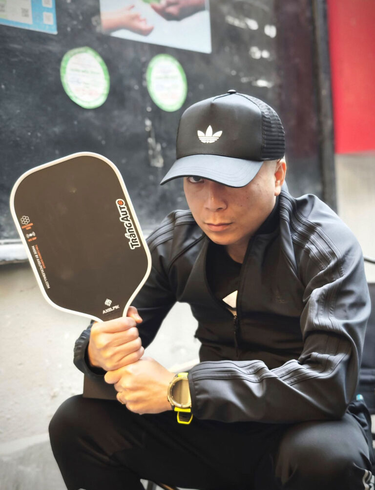 Vợt Pickleball cá nhân hóa Trắng Auto