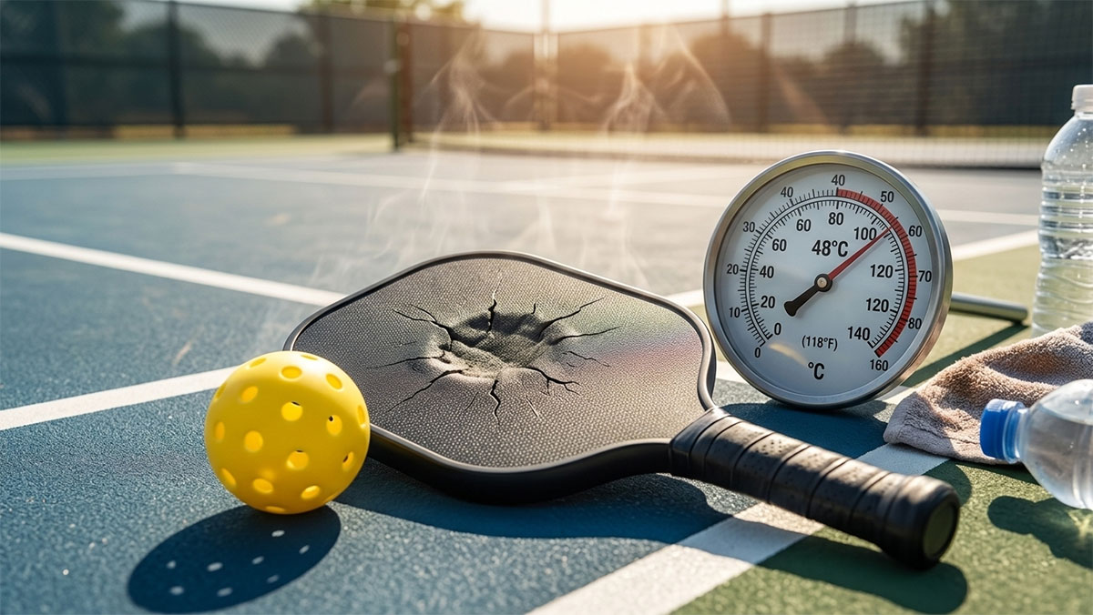 Ảnh hưởng của nhiệt độ đến vợt Pickleball lõi foam