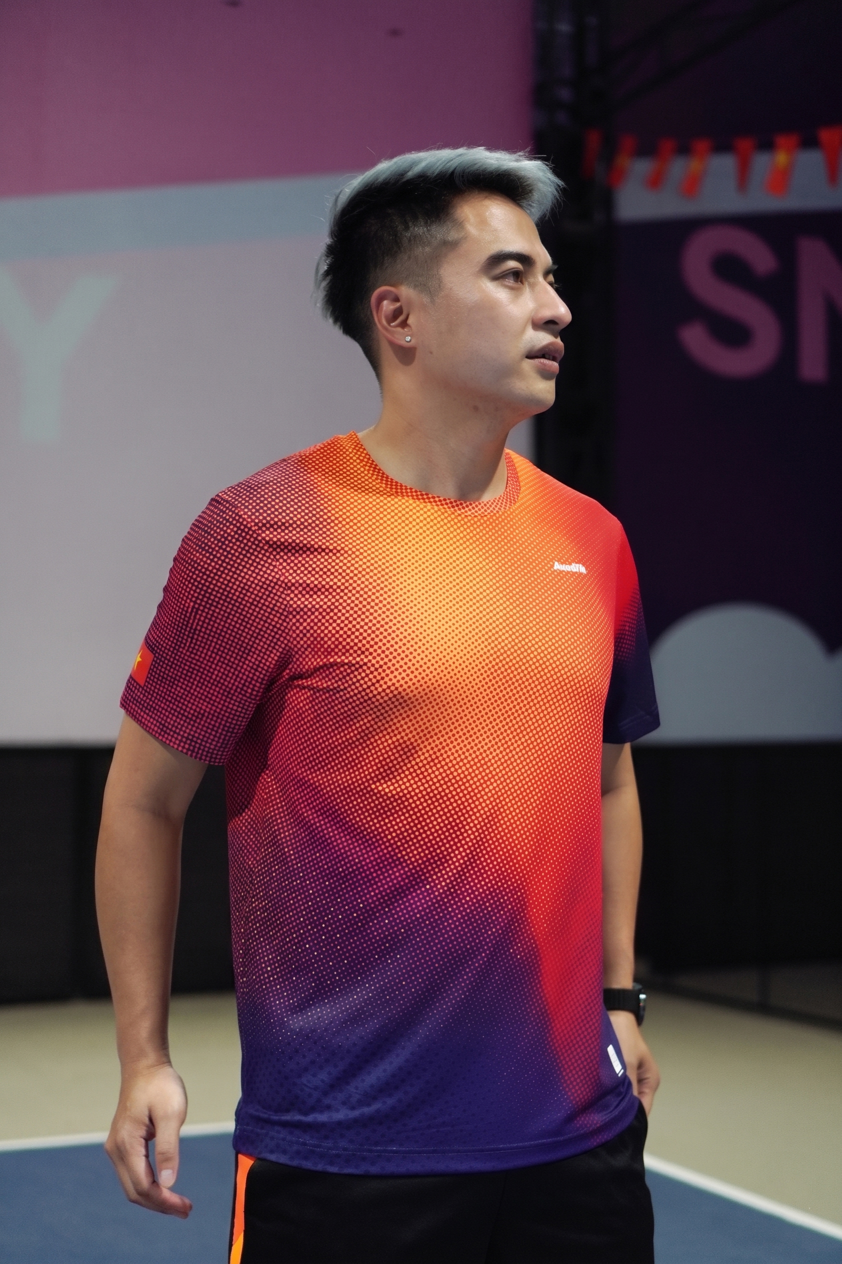 Áo phông thể thao pickleball Axel EcoStrike